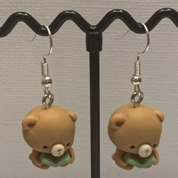 Teddy Bear Earring, Book Earring, Reading Earring, Bear Earring, Gift Idea, Bear - Picture 6 of 8